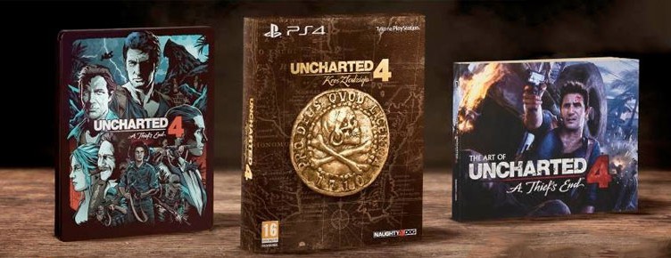 Poznaliśmy zawartość wersji limitowanej oraz kolekcjonerskiej gry Uncharted 4: Kres Złodzieja