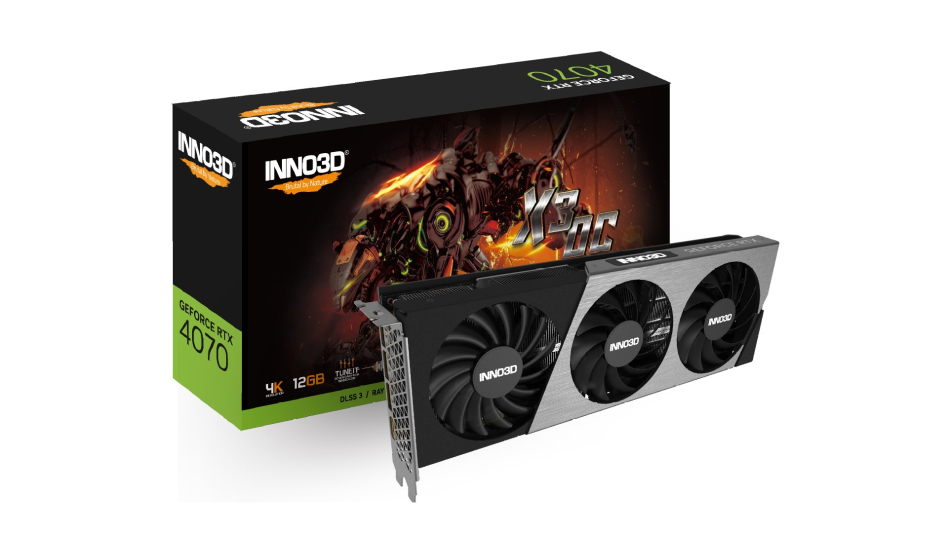 Nastąpiła premiera INNO3D GeForce RTX 4070, najnowszych modeli z rodzin iCHILL X3, X3 OC, TWIN X2 OC i TWIN X2