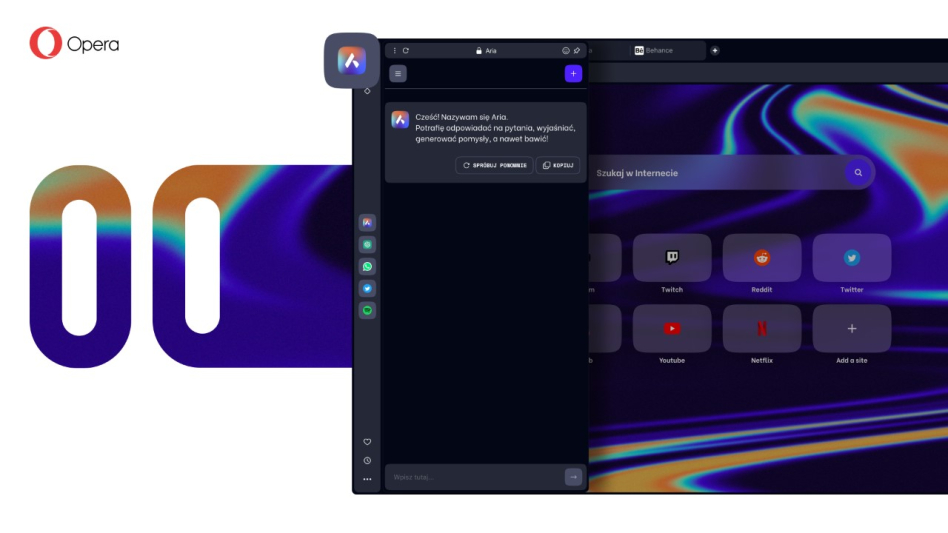 Dziś następuje premiera Opera One, nowej generacji przeglądarek obsługujących generatywną sztuczną inteligencję!