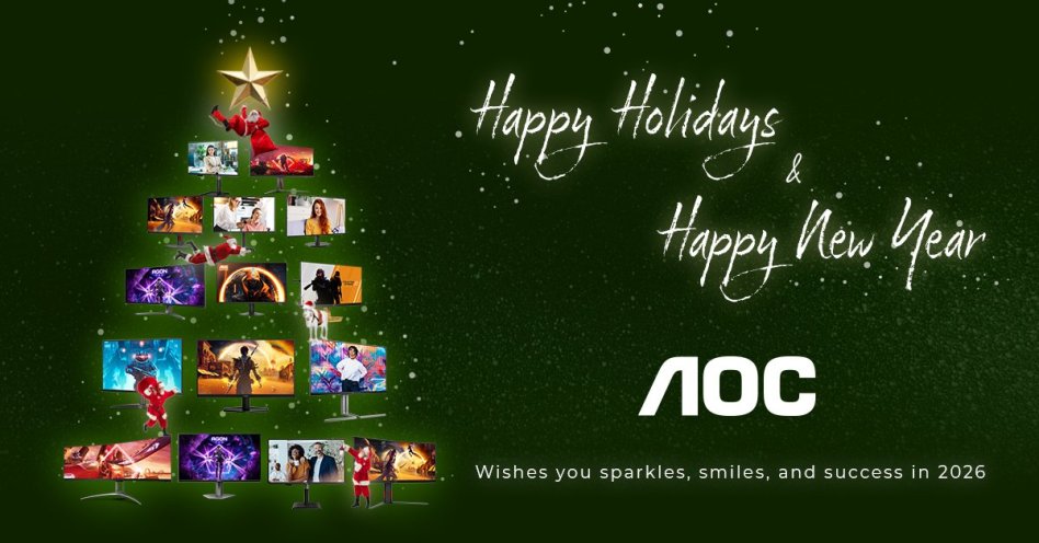 Przewodnik po monitorach gamingowych AOC na sezon świąteczny 2025