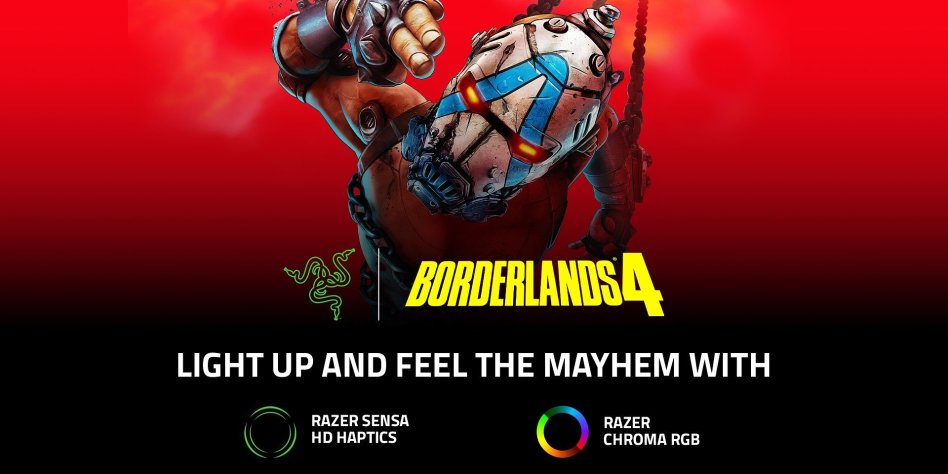 Razer doda Sensa HD Haptics i Chroma RGB do Borderlands 4