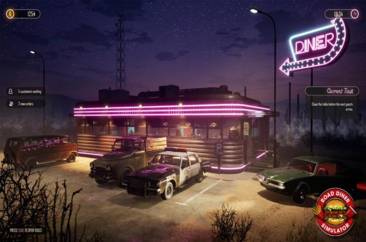 Road Diner Simulator to nowa gra DRAGO entertainment, rozwijające uniwersum Gas Station Simulator!