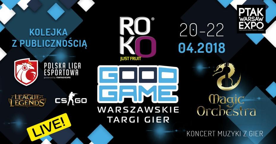 Roko oficjalnym partnerem Good Game 2018 - Warszawskich Targów Gier