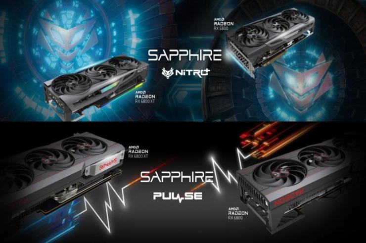 SAPPHIRE zaprezentowało swoje modele AMD Radeon RX 6800 i RX 6800 XT z serii NITRO i PULSE