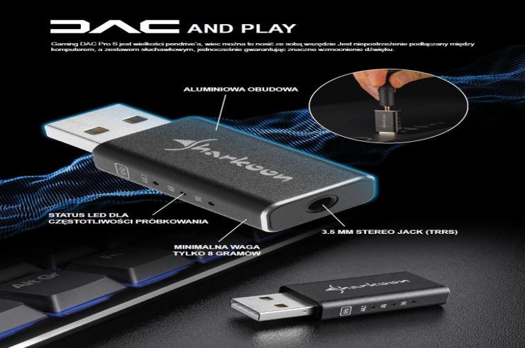 Sharkoon Gaming DAC Pro S - Nowa jakość dźwięku na słuchawkach!