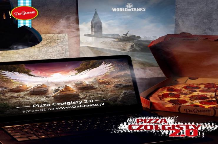 Sieć pizzerii Da Grasso i gra World of Tanks wykonują kolejne krok wprowadzając Pizzę Czołgisty 2.0!