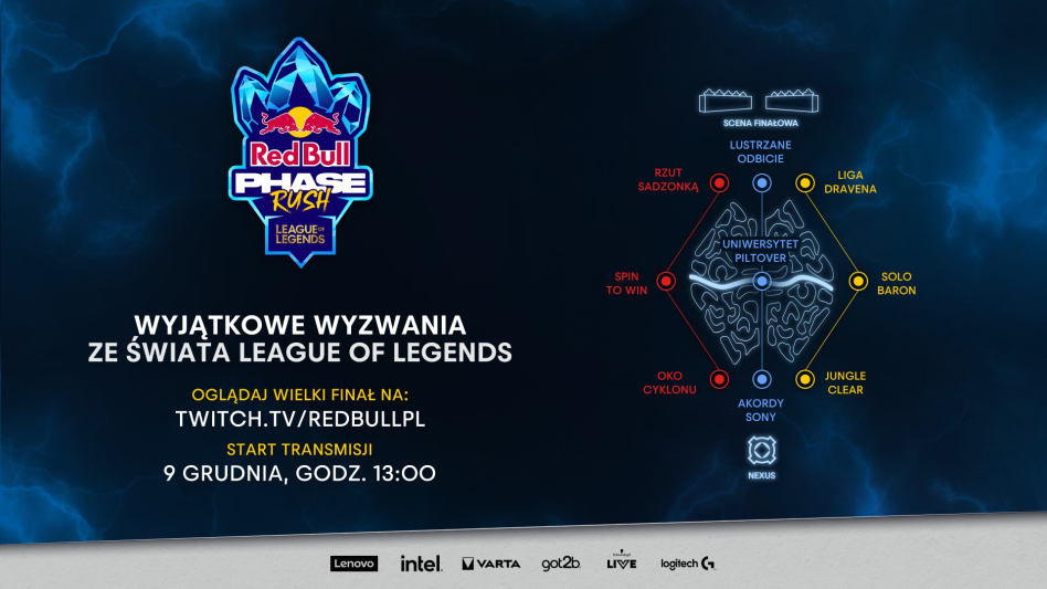 Już za moment wystartuje Wielki finał Red Bull Phase Rush 2023! Czas na niezwykłą rywalizację w LOL-u