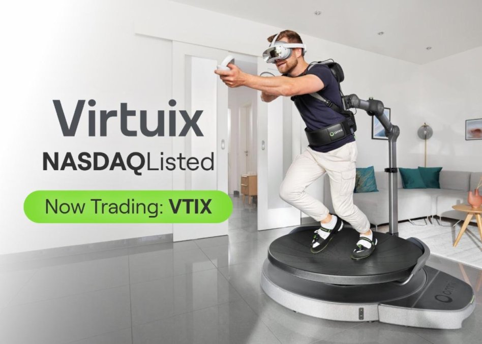 Virtuix debiutuje na Nasdaq z symbolem VTIX po wzroÅ›cie przychodÃ³w o 138%