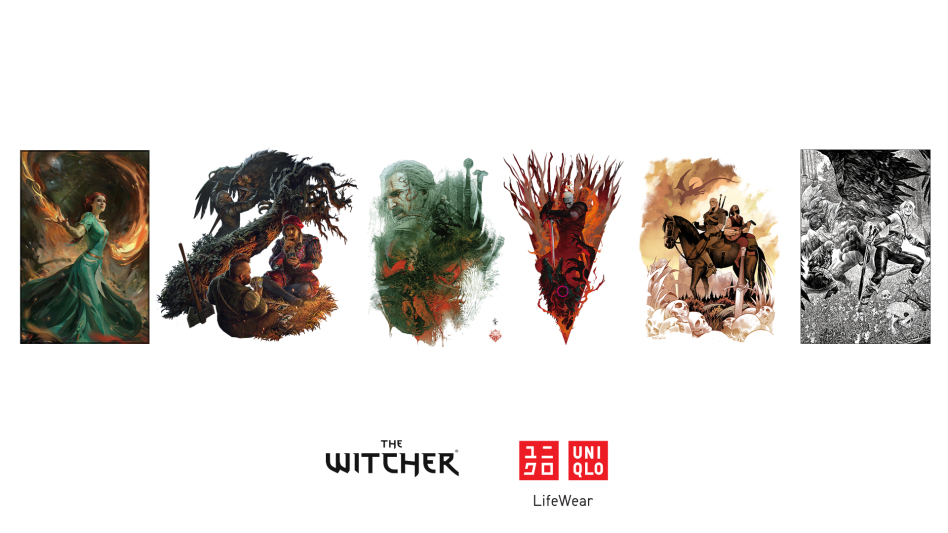 Wiedźmin na ubraniach UNIQLO z okazji 10-lecia Wiedźmin 3