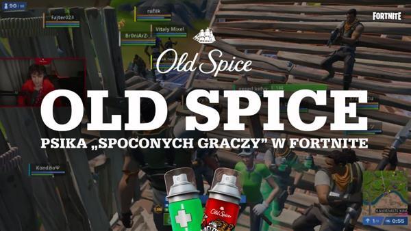 Old Spice popsikał spoconych członków społeczności w Fortnite