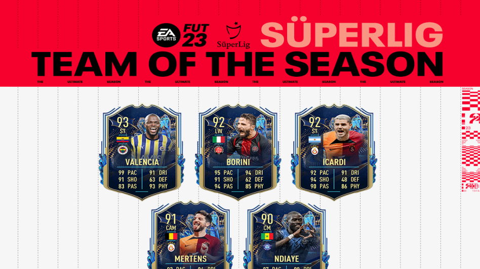 Zespół specjalnych kart TOTS ligi Tureckiej dostępny jest w FIFA 23 Ultimate Team!