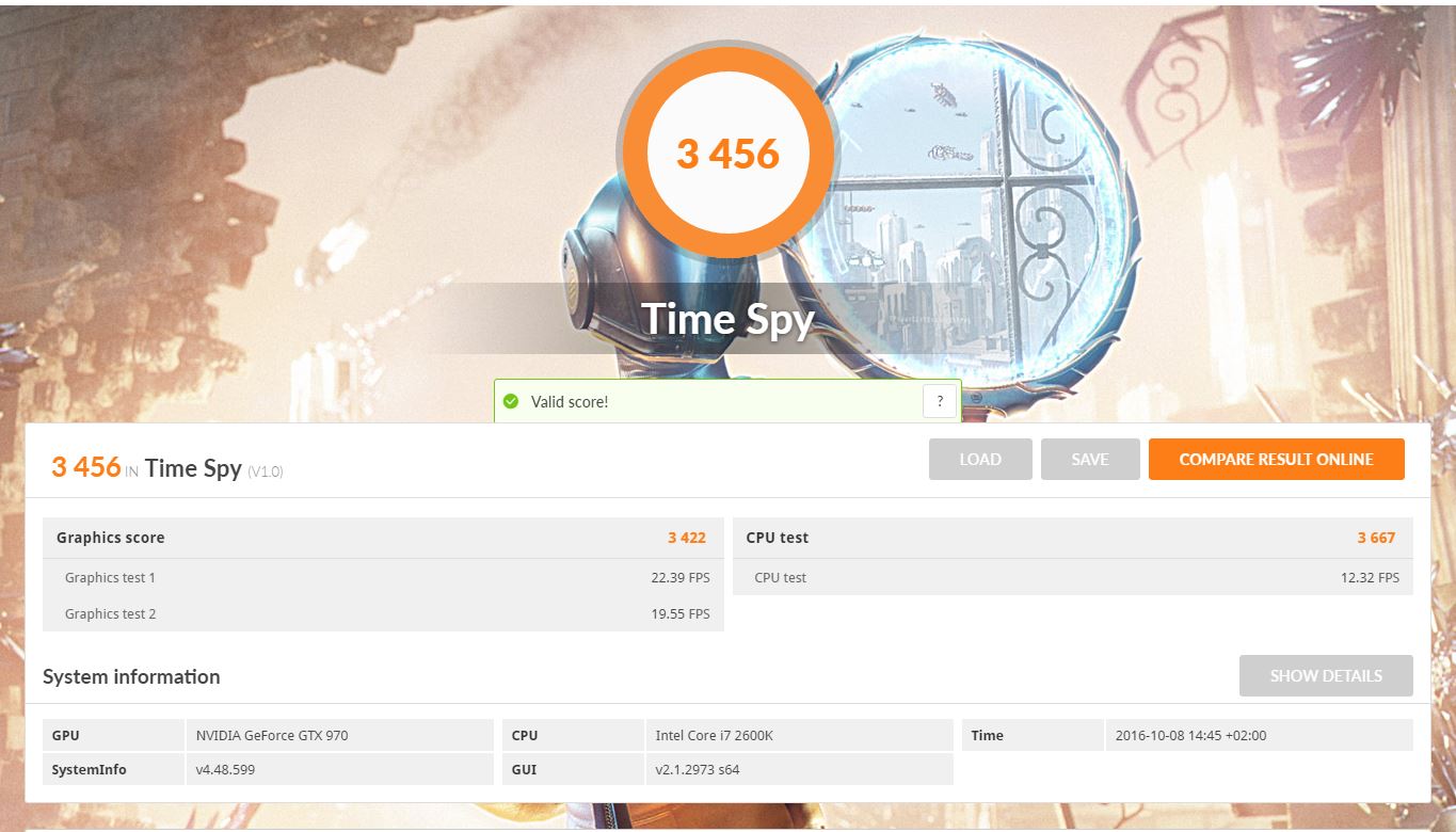 Testy karty Nvidia 970 w 3DMARK