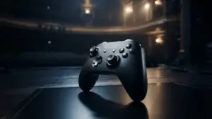 Gaming controller on a theater awards stage symbolizing GTA 6's potential Game Awards 2026 competition