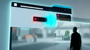 Abstract Steam content classification reversal over a futuristic low-poly game environment