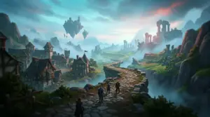 Fantastyczna nowa strefa Azeroth z ruinami i wyspami unoszącymi się nad krainą